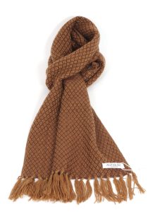 Luxe Yarinacocha sjaal oranje en caramel