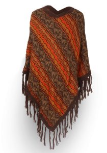 Orange-brown Inca-poncho